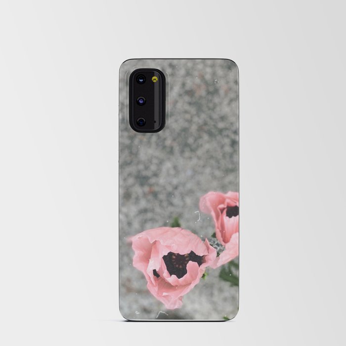 pink poppies Android Card Case