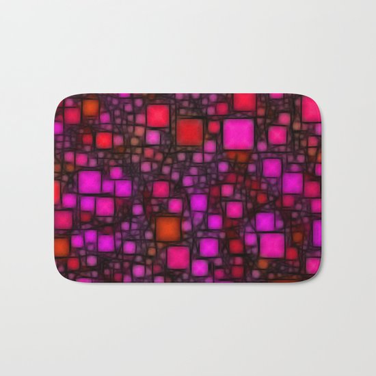 Post It Pink Glow Bath Mat