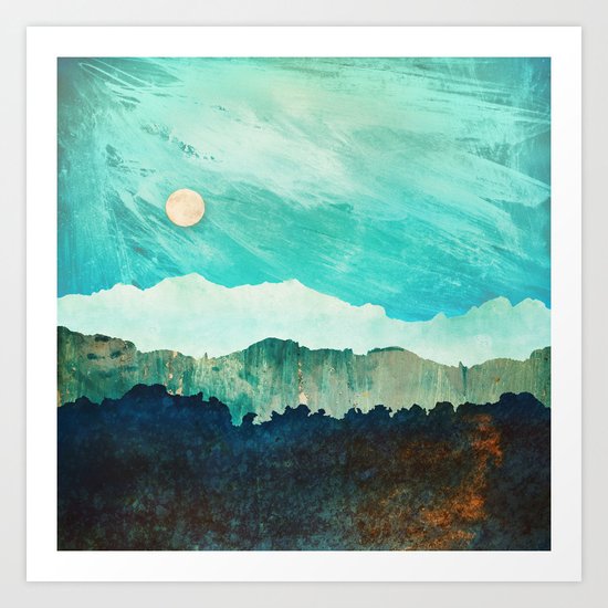 Blue Moon Art Print