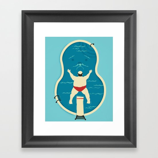 Bellyflop Victim Framed Art Print
