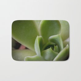 Green Cacti Leaf Bath Mat