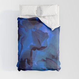 Peony in Blue Comforter