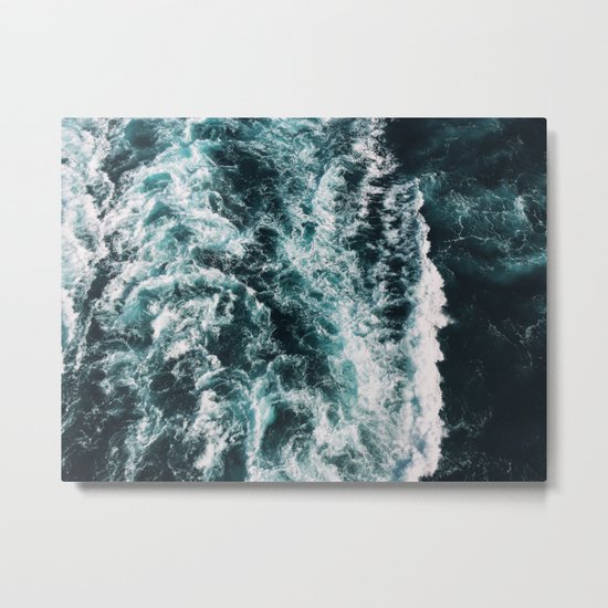 Green Seas, Yes Please Metal Print