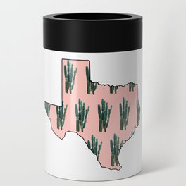 Pink Cactus Texas Can Cooler