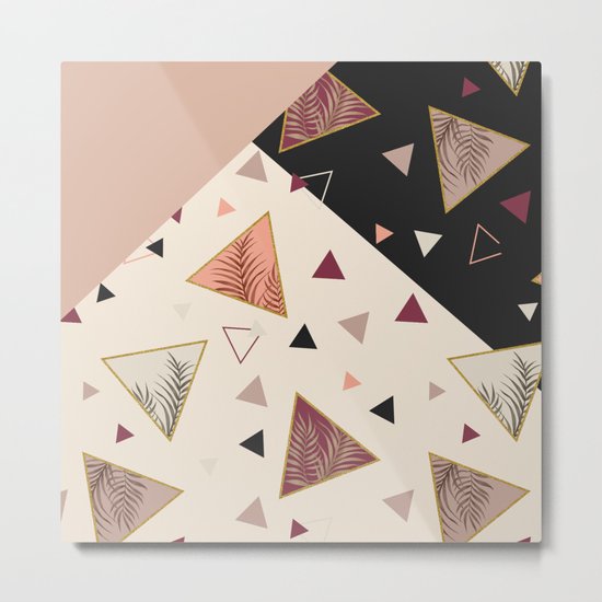 Triangles&Palms #society6 #decor #buyart Metal Print