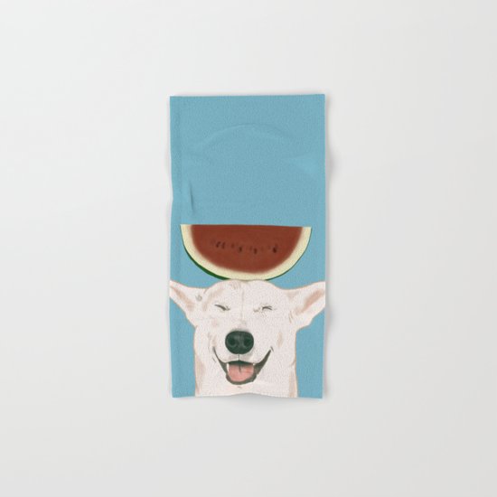 Watermelon doggy smile Hand & Bath Towel
