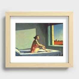 Edward Hopper Morning Sun Recessed Framed Print