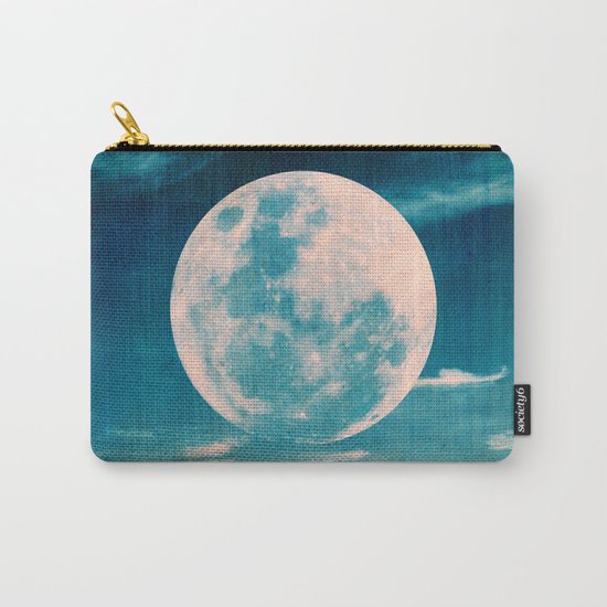 Full moon - Blue Carry-All Pouch