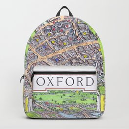 OXFORD university map ENGLAND dorm decor Backpack
