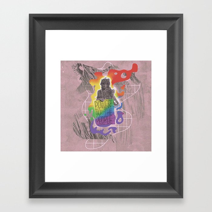 POWER TO THE PEOPLE Framed Art Print