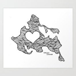 Shelter Island Love Art Print