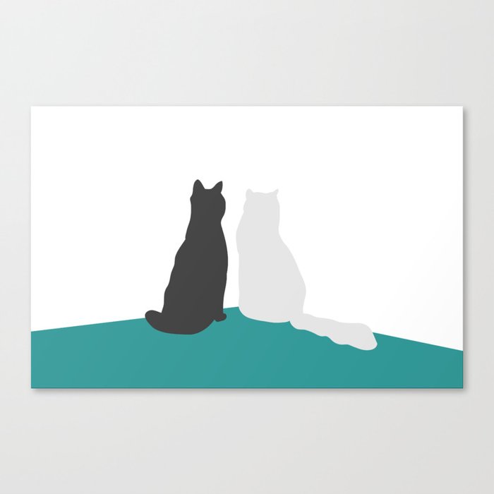 two cats Canvas Print