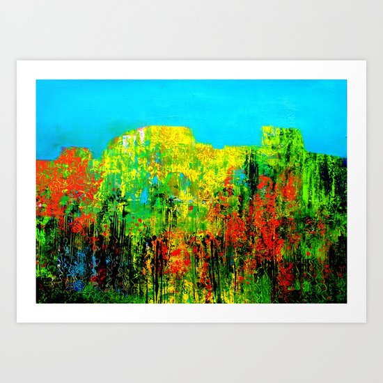the mountains' flora Art Print