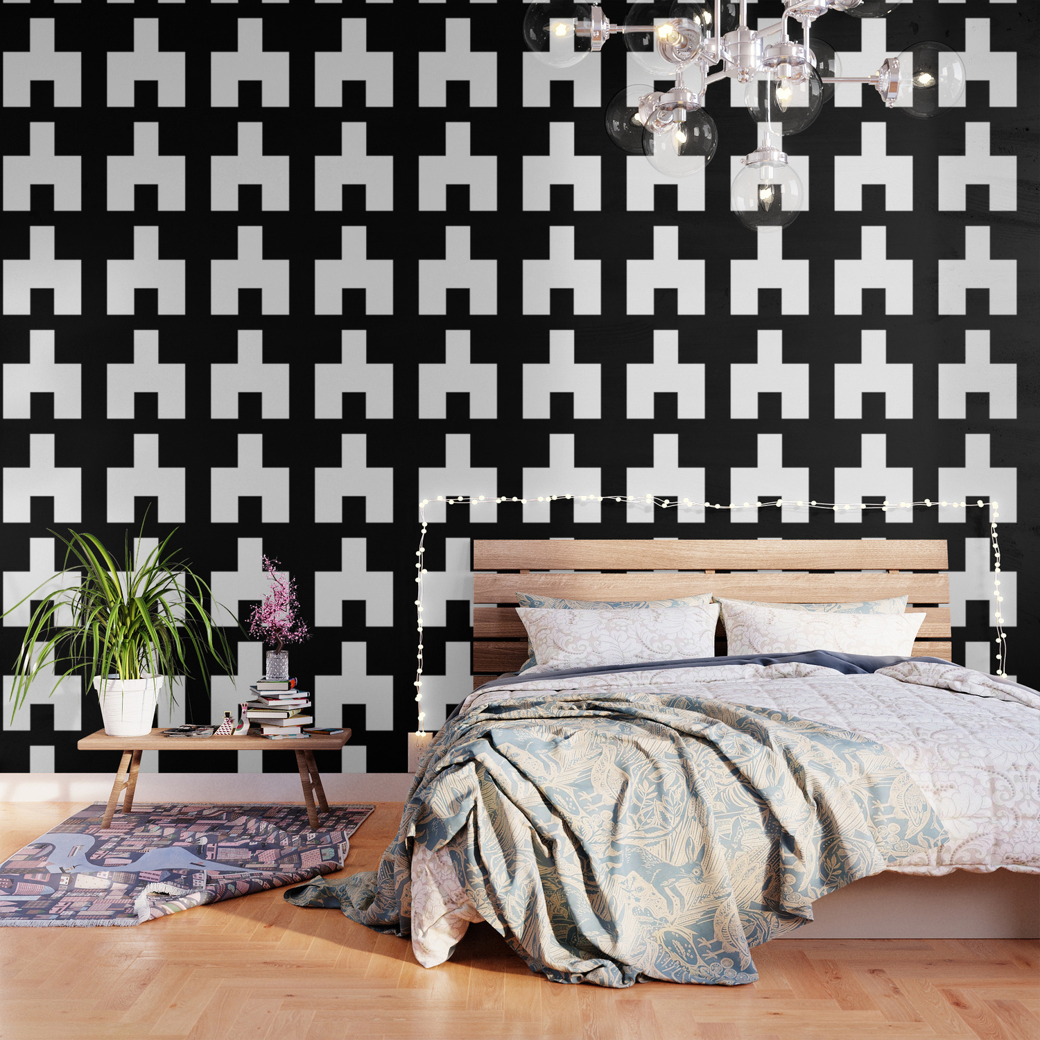the baxter s balaclava glyph on black mirror wallpaper by hypnoboy society6 the baxter s balaclava glyph on black mirror wallpaper by hypnoboy
