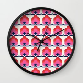 Reto shapes pattern no5 Wall Clock