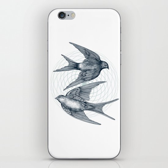 Two Swallows iPhone & iPod Skin