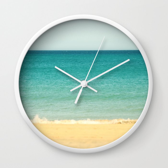 Beach,Sea & Sky - abstract Wall Clock