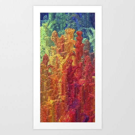 Castle Block Art Print