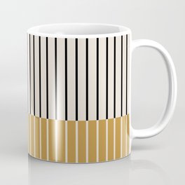 Color Block Line Abstract VIII Coffee Mug | Midcentury, Vintage, Boho, Nature, Bold, Pattern, Stripes, Line, Retro, Contemporary 