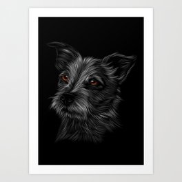 Dog Head4495047 Art Print