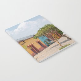 Mexico Photography - Colorful Buildings Connected To Each Other Notebook