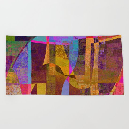lookin' back Beach Towel