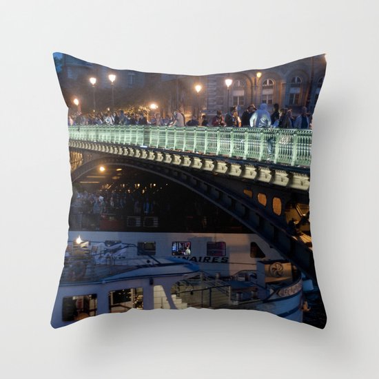 Paris by Night III Throw Pillow