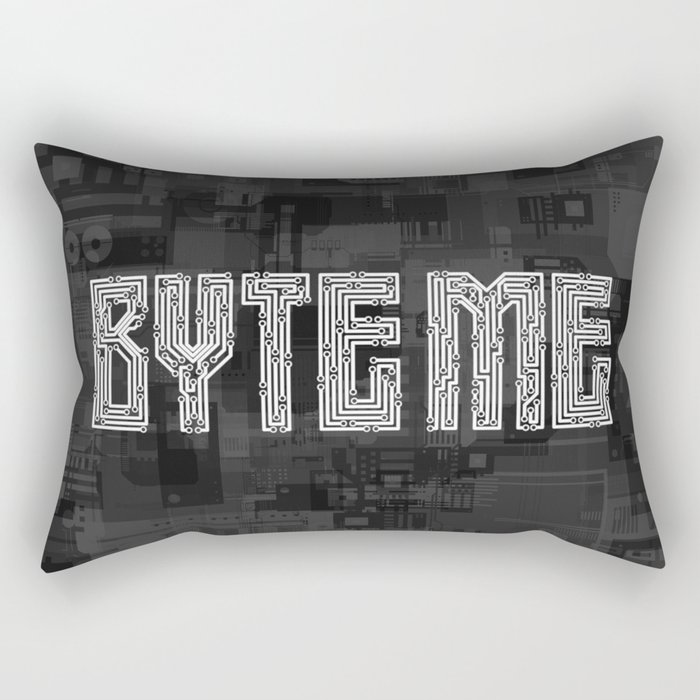 Byte Me Rectangular Pillow by GrandeDuc Society6