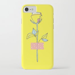 Rosewall (on yellow) iPhone Case