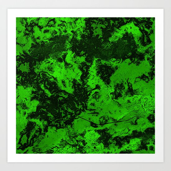 Galaxy in Green Art Print