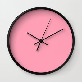 Carnal Pink Wall Clock