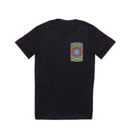 Triaddon T Shirt | Geometry, Robertson, Digital, Purple, Green, Blackreach, Sacred, Triangle, Black, Red 