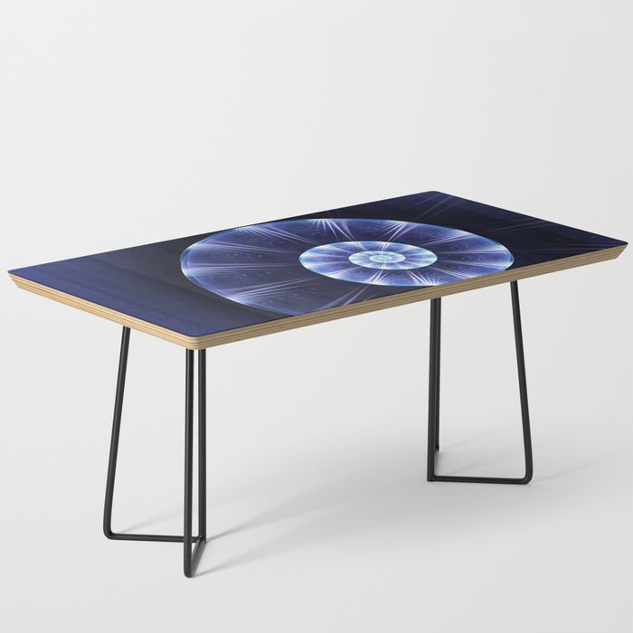 Blue Spiral Coffee Table