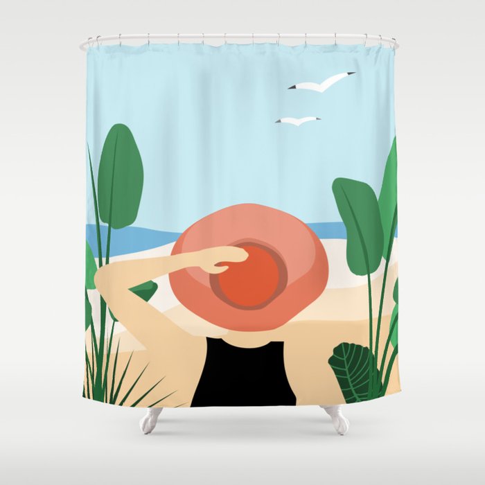 Beach Jungle Safari Shower Curtain