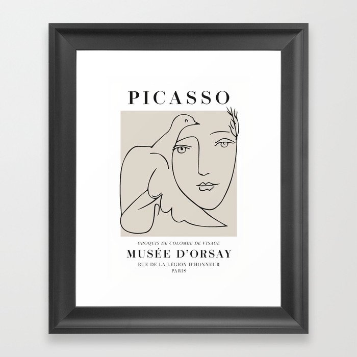 Picasso Croquis Poster Framed Art Print