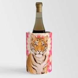 Exotic Floral Tiger Wine Chiller