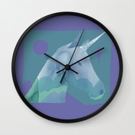 Abstraction_YOU_ARE_MAGICAL_UNICORN_UNIQUE_POP_ART_0117A Wall Clock