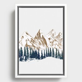 mountains 9 Framed Canvas