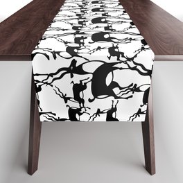antelope ornament pattern Table Runner