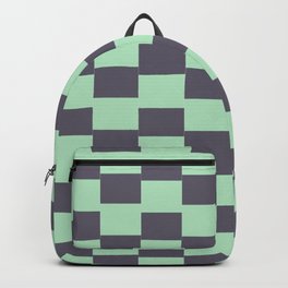 8 Abstract Grid Checkered 220718 Valourine Design  Backpack