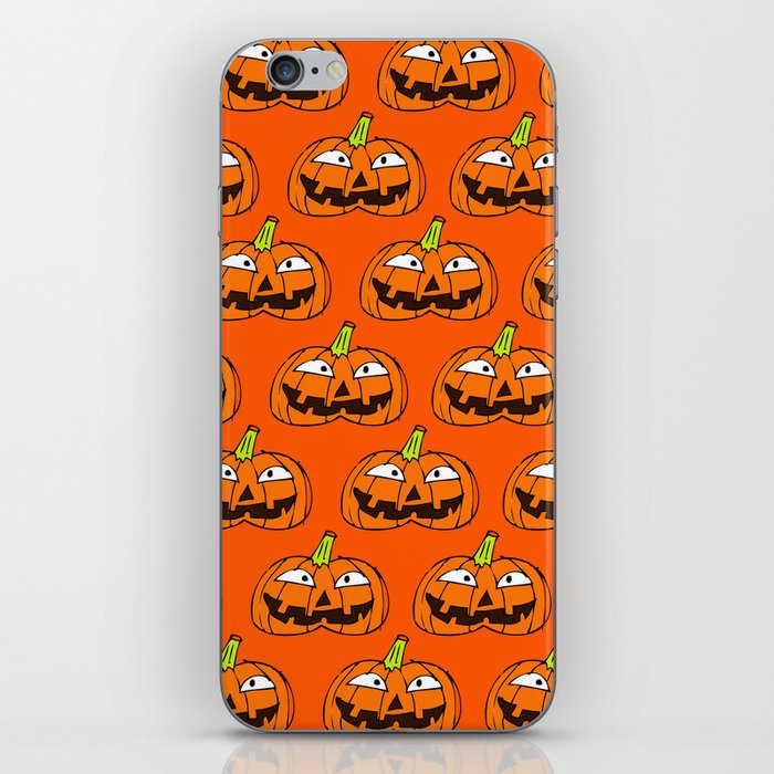 Halloween Pumpkin Background 08 iPhone Skin
