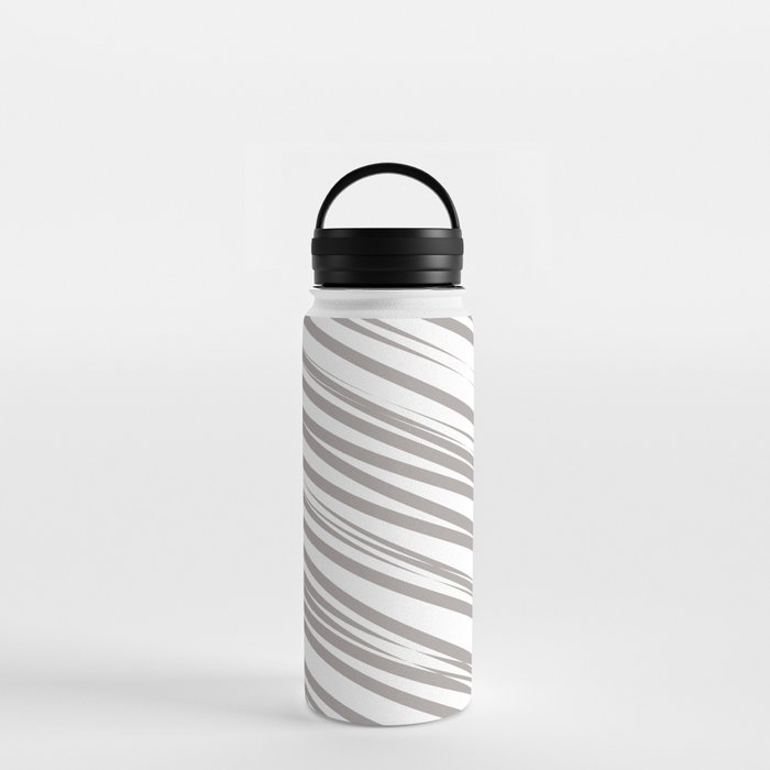 Nude stripes background Water Bottle