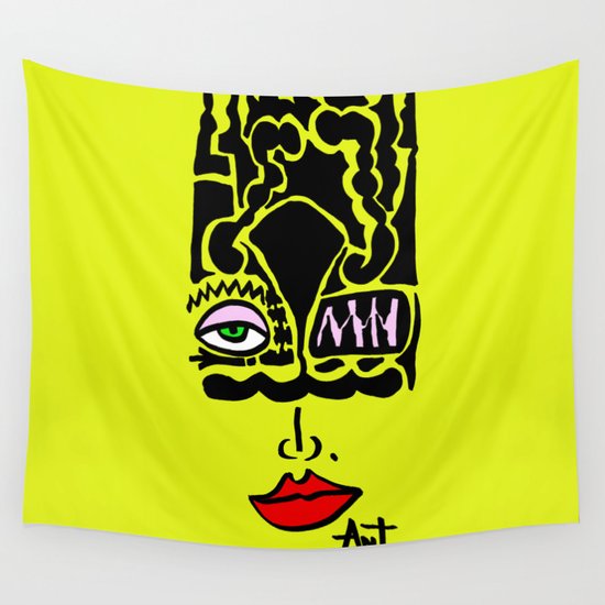 Selfie - Selfportrait - Portrait Wall Tapestry