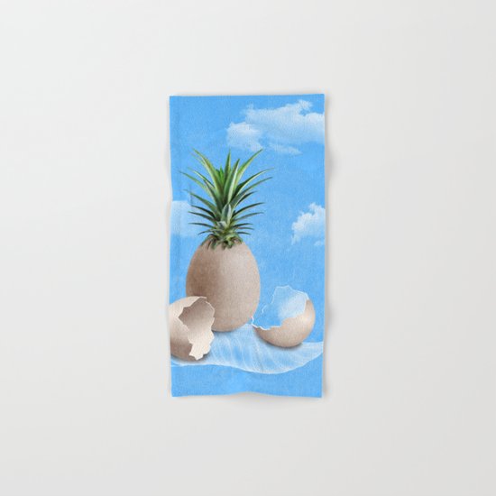 EGGS ON A FEATHER (surreal abstract) Hand & Bath Towel