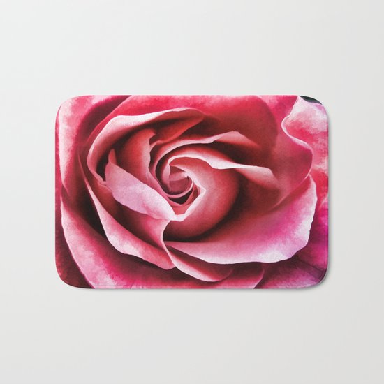 A Rose Bath Mat