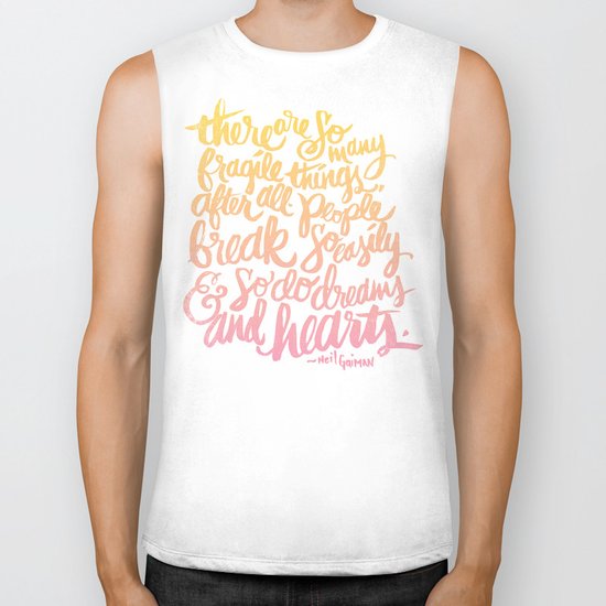 fragile things Biker Tank