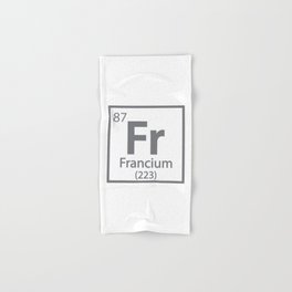 Francium - French Science Periodic Table Hand & Bath Towel