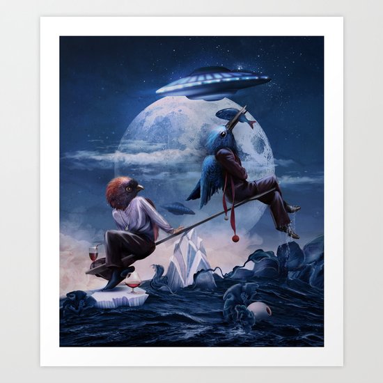 Full Moon Art Print