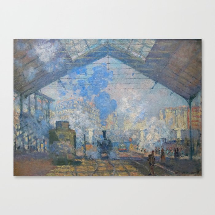 Claude "La Gare SaintLazare" Canvas Print by Alexandra_Arts