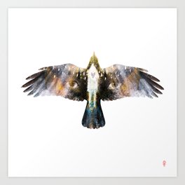 Feorthfugol - Spirit bird Art Print